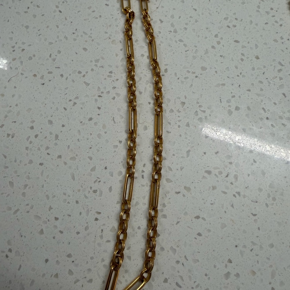 Missoma Gold Chain Necklace Paperclip Link - Picture 4 of 5